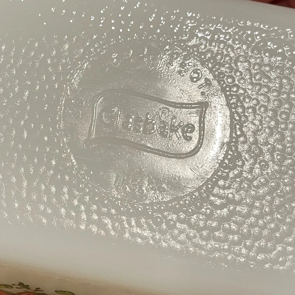 Vintage glasbake vegetable